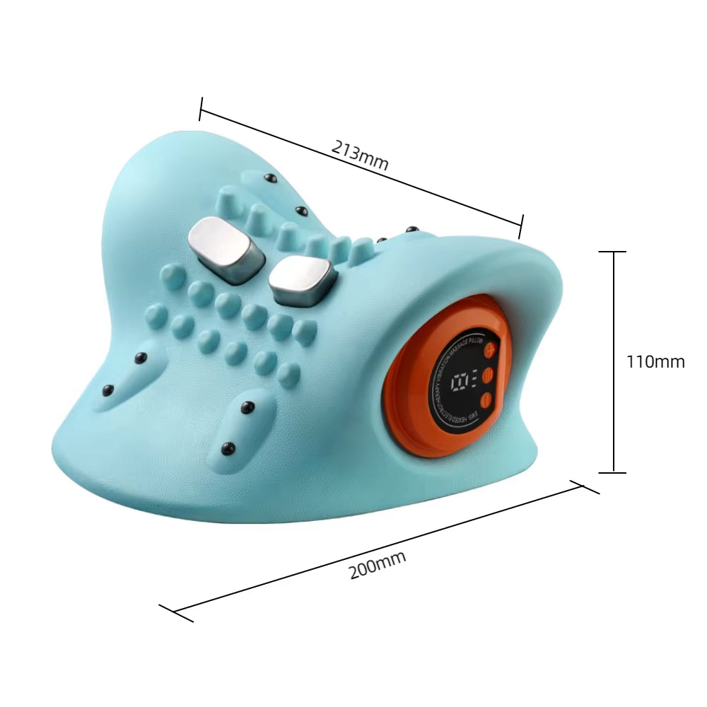 NeckEase Pro™ – Intelligent Cervical Traction & EMS Massage Pillow for Instant Neck Relief